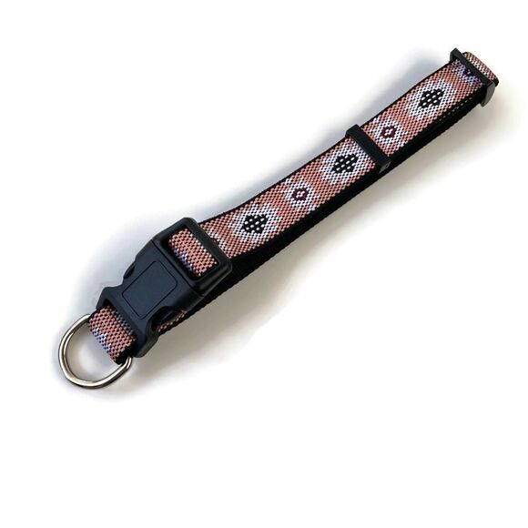 NWOT Dog Collar Cesar Millan Peach Tribal  1” wide - Picture 4 of 4